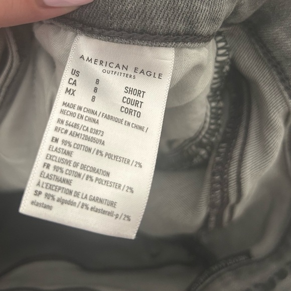American eagle grey jeans size 8 short - Picture 6 of 6